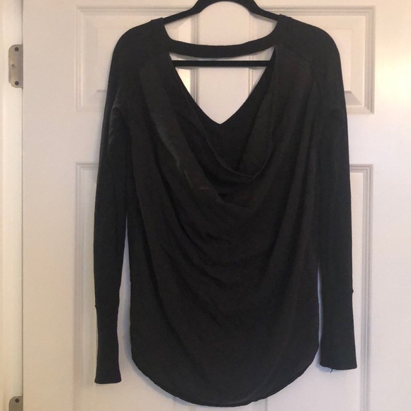 Vintage Lululemon Charcoal V Neck Sweater - Picture 4 of 8